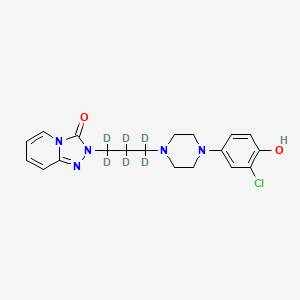 2-[3-[4-(3-chloro-4-hydroxyphenyl)piperazin-1-yl]-1,1,2,2,3,3-hexadeuteriopropyl]-[1,2,4]triazolo[4,3-a]pyridin-3-one