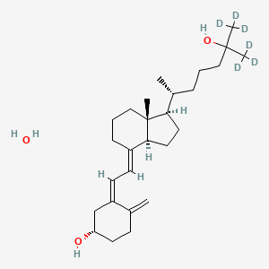 molecular formula C27H46O3 B12415377 Calcifediol-d6 (monohydrate) 