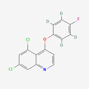 molecular formula C15H8Cl2FNO B12415389 Quinoxyfen-d4 