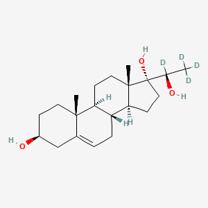 molecular formula C21H34O3 B12415401 (3|A,20S)-Pregn-5-ene-3,17,20-triol-d4 