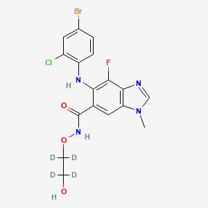 molecular formula C17H15BrClFN4O3 B12415409 Selumetinib-d4 