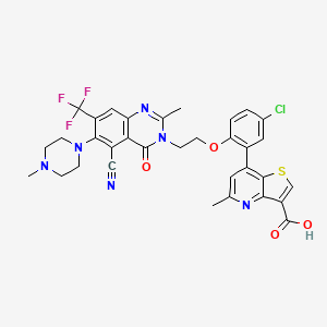 molecular formula C33H28ClF3N6O4S B12415429 eIF4E-IN-1 