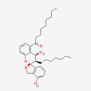 molecular formula C32H44O5 B1241544 Paecilospirone 