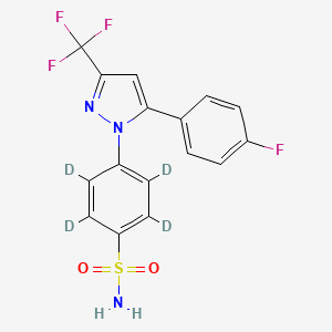 molecular formula C16H11F4N3O2S B12415493 Mavacoxib-d4 