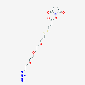 molecular formula C15H24N4O7S2 B12415509 Azido-PEG3-SS-NHS 