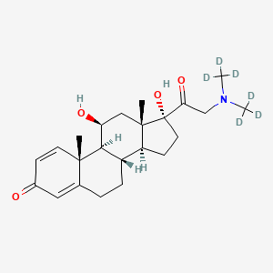 molecular formula C23H33NO4 B12415549 Prednisolone 21-dimethylamine-d6 