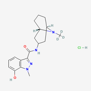 molecular formula C18H25ClN4O2 B12415567 7-Hydroxy Granisetron-d3 (hydrochloride) 