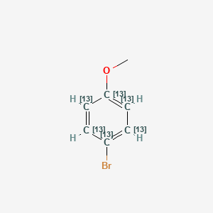 molecular formula C7H7BrO B12415599 4-Bromoanisole-13C6 