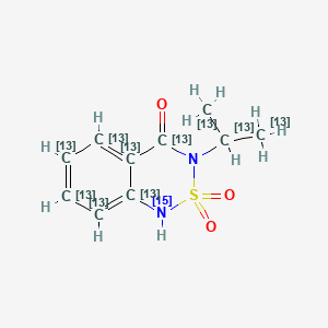 molecular formula C10H12N2O3S B12415607 Bentazone-13C10,15N 