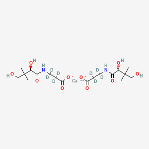 molecular formula C18H32CaN2O10 B12415608 Vitamin B5-d4 (calcium) 