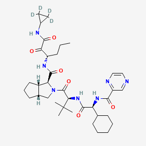 molecular formula C36H53N7O6 B12415673 Telaprevir-d4 