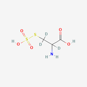 molecular formula C3H7NO5S2 B12415686 S-Sulfo-DL-cysteine-2,3,3-d3 