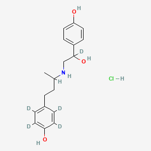 molecular formula C18H24ClNO3 B12415693 Ractopamine-d5 Hydrochloride 