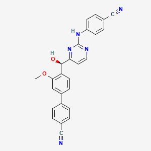 molecular formula C26H19N5O2 B12415758 HIV-1 inhibitor-25 