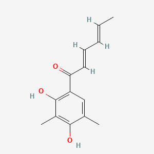 molecular formula C14H16O3 B1241578 Sorbicillin CAS No. 79950-85-9