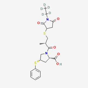 molecular formula C21H26N2O5S2 B12415785 Zofenoprilat-NES-d5 