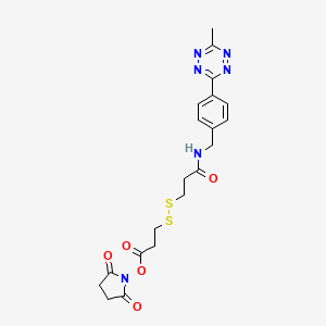 molecular formula C20H22N6O5S2 B12415797 Methyltetrazine-SS-NHS 