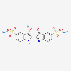 disodium;2-(3-hydroxy-5-sulfonato-1H-indol-2-yl)-3-oxoindole-5-sulfonate