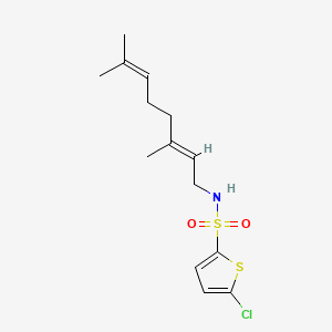 molecular formula C14H20ClNO2S2 B12415819 (e)-5-chloro-N-(3,7-dimethylocta-2,6-dien-1-yl)thiophene-2-sulfonamide 