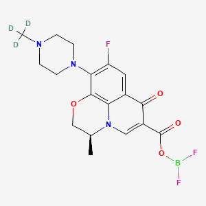 molecular formula C18H19BF3N3O4 B12415829 Levofloxacin difluoroboryl ester-d3 