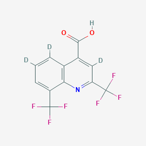 molecular formula C12H5F6NO2 B12415835 Carboxymefloquine-d3 