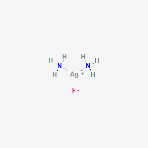 molecular formula AgFH6N2 B1241585 Diamminesilver(1+) fluoride 