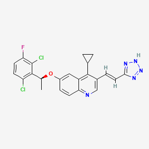 molecular formula C23H18Cl2FN5O B12415858 MsbA-IN-4 