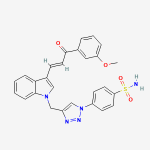 molecular formula C27H23N5O4S B12415903 hCA I-IN-1 