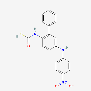 Carbamothioic acid, (4-((4-nitrophenyl)amino)phenyl)-, O-phenyl ester
