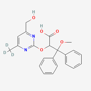 molecular formula C22H22N2O5 B12415929 (rac)-4-Hydroxymethyl Ambrisentan-d3 