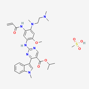 molecular formula C33H43N7O7S B12415971 Mobocertinib (mesylate) 