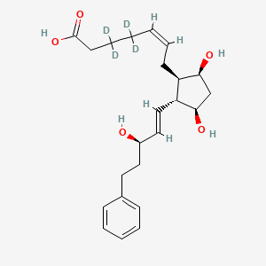 molecular formula C23H32O5 B12415973 (15R)-Bimatoprost acid-d4 