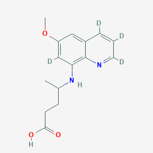 molecular formula C15H18N2O3 B12416025 Carboxy Primaquine-d4 (Major) 