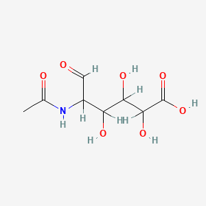 molecular formula C8H13NO7 B1241604 5-Acetamido-2,3,4-trihydroxy-6-oxohexanoic acid CAS No. 32452-11-2