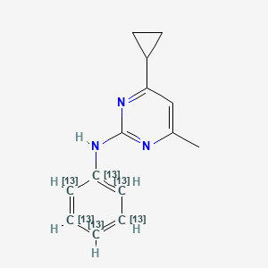 molecular formula C14H15N3 B12416050 Cyprodinil-13C6 