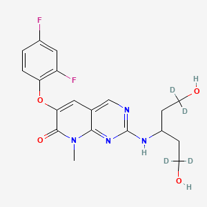 molecular formula C19H20F2N4O4 B12416052 Pamapimod-d4 