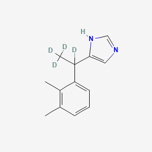 molecular formula C13H16N2 B12416087 Levomedetomidine-d4 