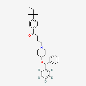 molecular formula C33H41NO2 B12416088 tert-Amyl ebastine-d5 