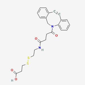 molecular formula C24H24N2O4S2 B12416105 DBCO-S-S-acid 