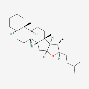molecular formula C27H46O B1241615 5α-呋甾烷 