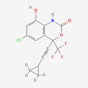 molecular formula C14H9ClF3NO3 B12416165 rac 8-Hydroxy Efavirenz-d4 