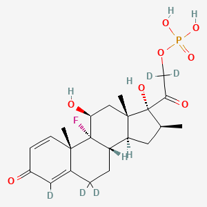 molecular formula C22H30FO8P B12416227 Betamethasone 21-phosphate-d5 