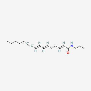 molecular formula C20H31NO B1241626 (E,E,E)-N-(2-Methylpropyl)hexadeca-2,6,8-trien-10-ynamide 