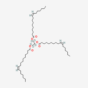 molecular formula C54H98O6 B12416272 1,2,3-Tri-10(Z)-Heptadecenoyl Glycerol-d5 