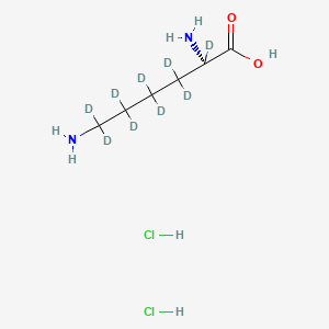 molecular formula C6H16Cl2N2O2 B12416302 L-Lysine-d9 (dihydrochloride) 