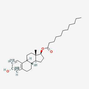 molecular formula C29H44O3 B12416309 Estradiol undecylate-13C3 