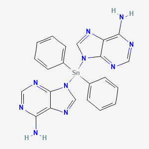 molecular formula C22H18N10Sn B1241632 Bis(adeninato-N(9))-diphenyltin IV CAS No. 81948-65-4