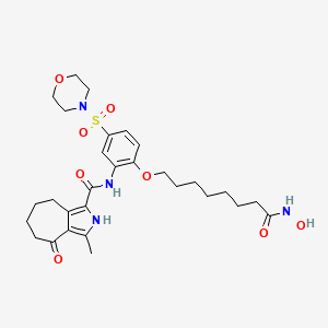 molecular formula C29H40N4O8S B12416346 Hdac/bet-IN-1 