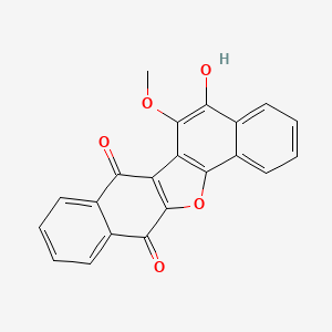 molecular formula C21H12O5 B1241638 Balsaminone A 