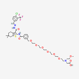 molecular formula C44H58ClF3N4O11S B12416384 NaPi2b-IN-1 